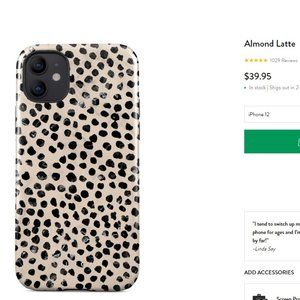 BURGA - iPhone 12 case "Almond Latte" - BRAND NEW